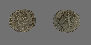 Coin Portraying an Emperor, mid-3rd century. Creator: Unknown Coin Portraying an Emperor, mid-3rd century. Creator: Unknown