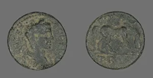 Coin Portraying Emperor Severus Alexander, 222-235. Creator: Unknown Coin Portraying Emperor Severus Alexander, 222-235. Creator: Unknown