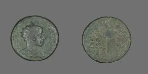 Coin Portraying King Philip II, 247-249. Creator: Unknown Coin Portraying King Philip II, 247-249. Creator: Unknown