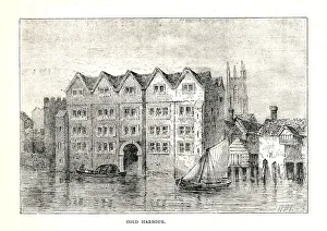 Cold Harbour Gallery: Cold Harbour. Medieval Mansion House North Bank ofThames above London Bridge