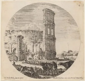 Colosseum, 1646. Creator: Stefano della Bella Colosseum, 1646. Creator: Stefano della Bella