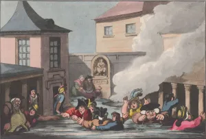Heritage Images Print: Comforts of Bath, Plate 7 (1798)