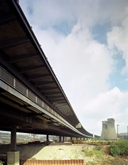 Completed M1 Tinsley Viaduct, 1968. Artist: Michael Walters Completed M1 Tinsley Viaduct, 1968. Artist: Michael Walters