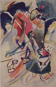Composition with a womans figure, 1915. Artist: Kandinsky, Wassily Vasilyevich