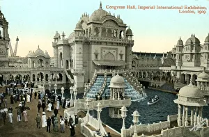 Congress Hall, Imperial International Exhibition, London, 1909.Artist: Valentine & Sons Congress Hall, Imperial International Exhibition, London, 1909.Artist: Valentine & Sons