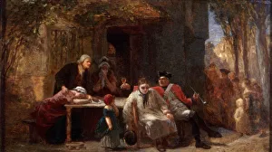 Conscription, 1851. Artist: Frederick Goodall Conscription, 1851. Artist: Frederick Goodall