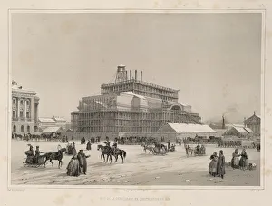 Construction work ca 1838 (From: The Construction of the Saint Isaacs Cathedral), 1845 Construction work ca 1838 (From: The Construction of the Saint Isaacs Cathedral), 1845
