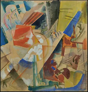 Russian Modern Art Movement Prints: Constructive composition, 1919. Creator: Echeistov, Georgy Alexandrovich (1897-1946)