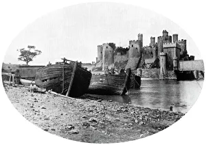 Conway Castle, north Wales, 1908-1909.Artist: Ernest W Jackson Conway Castle, north Wales, 1908-1909.Artist: Ernest W Jackson