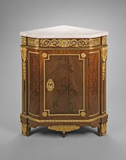 Jean Henri Riesener's Corner Cabinet Print, c. 1785