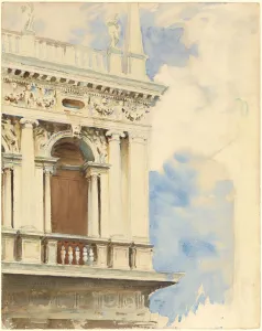 A Corner of the Library in Venice, 1904/1907. Creator: John Singer Sargent A Corner of the Library in Venice, 1904/1907. Creator: John Singer Sargent