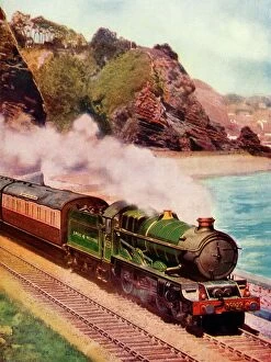 Railway Line Gallery: The Cornish Riviera Express drawn by a King class locomotive, 1935-36