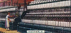 Cotton, 3. - Spinning Machine, Lancashire, 1928 Cotton, 3. - Spinning Machine, Lancashire, 1928
