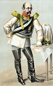 Franco Prussian War Gallery: Count Otto von Bismarck, Prusso-German statesman, 1870