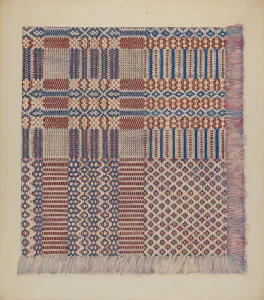 Coverlet, c. 1938. Creator: Katherine Hastings Coverlet, c. 1938. Creator: Katherine Hastings