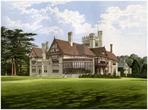 Images Dated 27th November 2008: Cowdray Park, Sussex, home of the Earl of Egmont, c1880