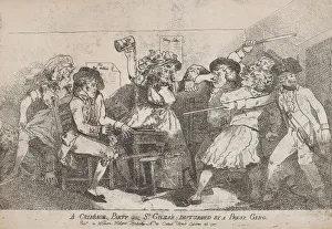 A Cribbage Party in St. Giless Disturbed By A Press Gang, October 26, 1787 A Cribbage Party in St. Giless Disturbed By A Press Gang, October 26, 1787