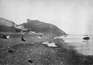 Criccieth - View of the Beach and the Castle, 1895 Criccieth - View of the Beach and the Castle, 1895