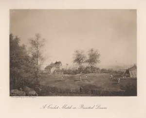 A cricket match on Bansted Downs, Surrey, 19th century (1912) A cricket match on Bansted Downs, Surrey, 19th century (1912)