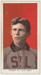Criger, St. Louis, American League, from the White Border series (T206) for the America Criger, St. Louis, American League, from the White Border series (T206) for the America