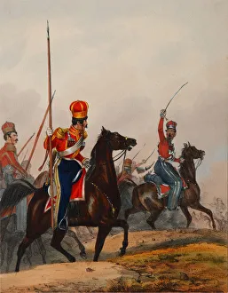 The Crimean Tatar Life Guard Squadron, 1840s. Artist: Eckert, Heinrich Ambros (1807-1840) The Crimean Tatar Life Guard Squadron, 1840s. Artist: Eckert, Heinrich Ambros (1807-1840)