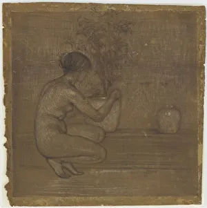 Crouching Figure. Study for The White Symphony: Three Girls, 1869-1870 Crouching Figure. Study for The White Symphony: Three Girls, 1869-1870