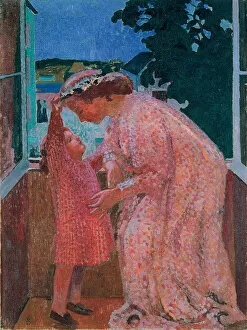 Motherhood Gallery: The Crown of Daisies, c. 1906. Artist: Denis, Maurice (1870-1943)