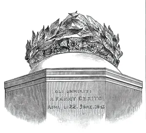 Crown presented to Cerito at Rome, 1844. Creator: Unknown Crown presented to Cerito at Rome, 1844. Creator: Unknown