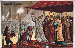 The Crowning of Charlemagne, 800 AD, (19th century) The Crowning of Charlemagne, 800 AD, (19th century)