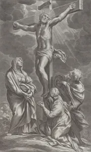 The Crucifixion, 1662. Creator: Cornelis Bloemaert The Crucifixion, 1662. Creator: Cornelis Bloemaert