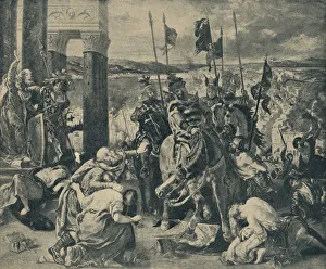 Prints of Crusaders Entering Constantinople, 1840, (1935) Eugene Delacroix Prints: WF Mansell Print: Crusaders Entering Constantinople, 1840