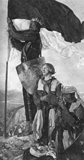 Crusaders Sighting Jerusalem, 1901.Artist: Edwin Austin Abbey Crusaders Sighting Jerusalem, 1901.Artist: Edwin Austin Abbey