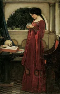 The Crystal Ball. Artist: Waterhouse, John William (1849-1917) The Crystal Ball. Artist: Waterhouse, John William (1849-1917)