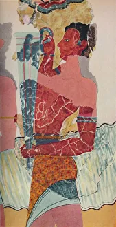The Cup-Bearer, Minoan, (c1950). Creator: Unknown The Cup-Bearer, Minoan, (c1950). Creator: Unknown