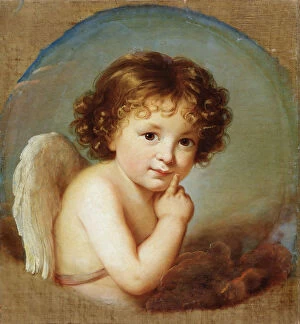 Images Dated 23rd July 2010: Cupid, late 18th or 19th century. Artist: Elisabeth Louise Vigee-LeBrun