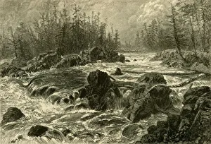 The Dalles of the St. Louis, 1874. Creator: W. J. Linton The Dalles of the St. Louis, 1874. Creator: W. J. Linton