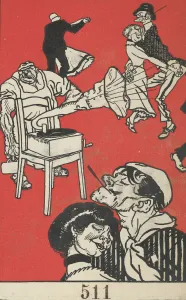 Jung Prints: Moritz Jung's Dancers (Apachentanze!) Print, 1911