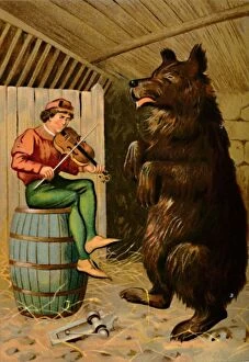 Edward Henry Collection: The Dancing Bear, 1901. Artist: Edward Henry Wehnert