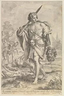 Audenaerde Collection: David with the Head of Goliath, 1680-1743. Creator: Robert van Audenaerde