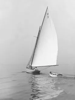 Day out for the 8 Metre class saing yacht Windflower (H3), 1911 Day out for the 8 Metre class saing yacht Windflower (H3), 1911