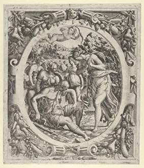 The Death of Adonis, 1535-55. Creator: Jean Mignon The Death of Adonis, 1535-55. Creator: Jean Mignon