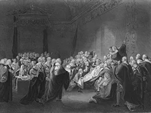 Death of Chatham, 1859. Artist: Francis Nicholson Death of Chatham, 1859. Artist: Francis Nicholson