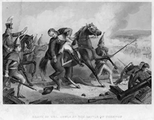 The death of Colonel Rawle at the Battle of Trenton, 1776 The death of Colonel Rawle at the Battle of Trenton, 1776