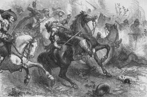 Death of Falkland, at Newbury, 20 September 1643, (c1880) Death of Falkland, at Newbury, 20 September 1643, (c1880)