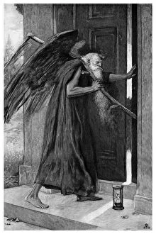 Death the Reaper, 1895.Artist: P Naumann