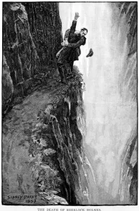 Sherlock Holmes Prints: Print of The Death of Sherlock Holmes, 1893