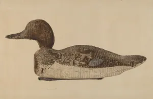 Decoy: Blue Winged Teal, c. 1938. Creator: Albert Geuppert Decoy: Blue Winged Teal, c. 1938. Creator: Albert Geuppert