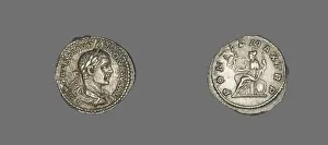 Denarius (Coin) Portraying Emperor Elagabalus, 218-222. Creator: Unknown Denarius (Coin) Portraying Emperor Elagabalus, 218-222. Creator: Unknown