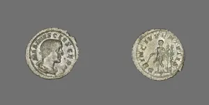 Denarius (Coin) Portraying the Emperor Maximus, late 235-early 236. Creator: Unknown Denarius (Coin) Portraying the Emperor Maximus, late 235-early 236. Creator: Unknown