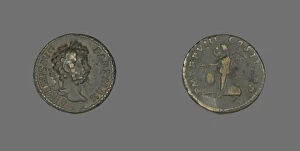 Denarius (Coin) Portraying Emperor Septimius Severus, 200. Creator: Unknown